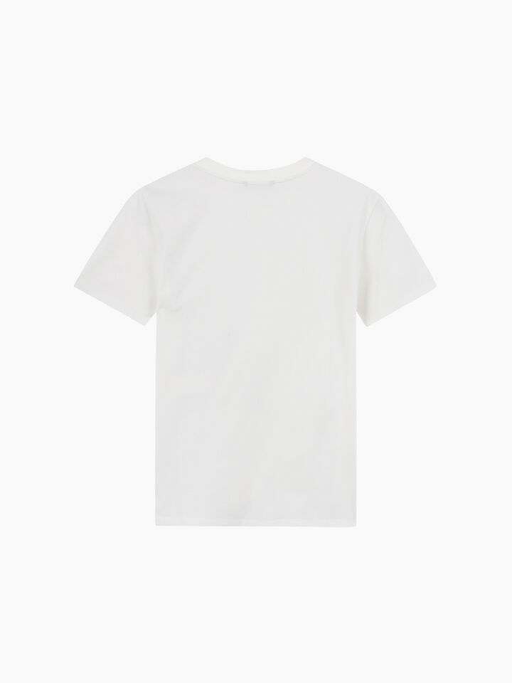 T-SHIRT - sisley k short sleeve t-shirt - Creamy White | Sisley K image number 3